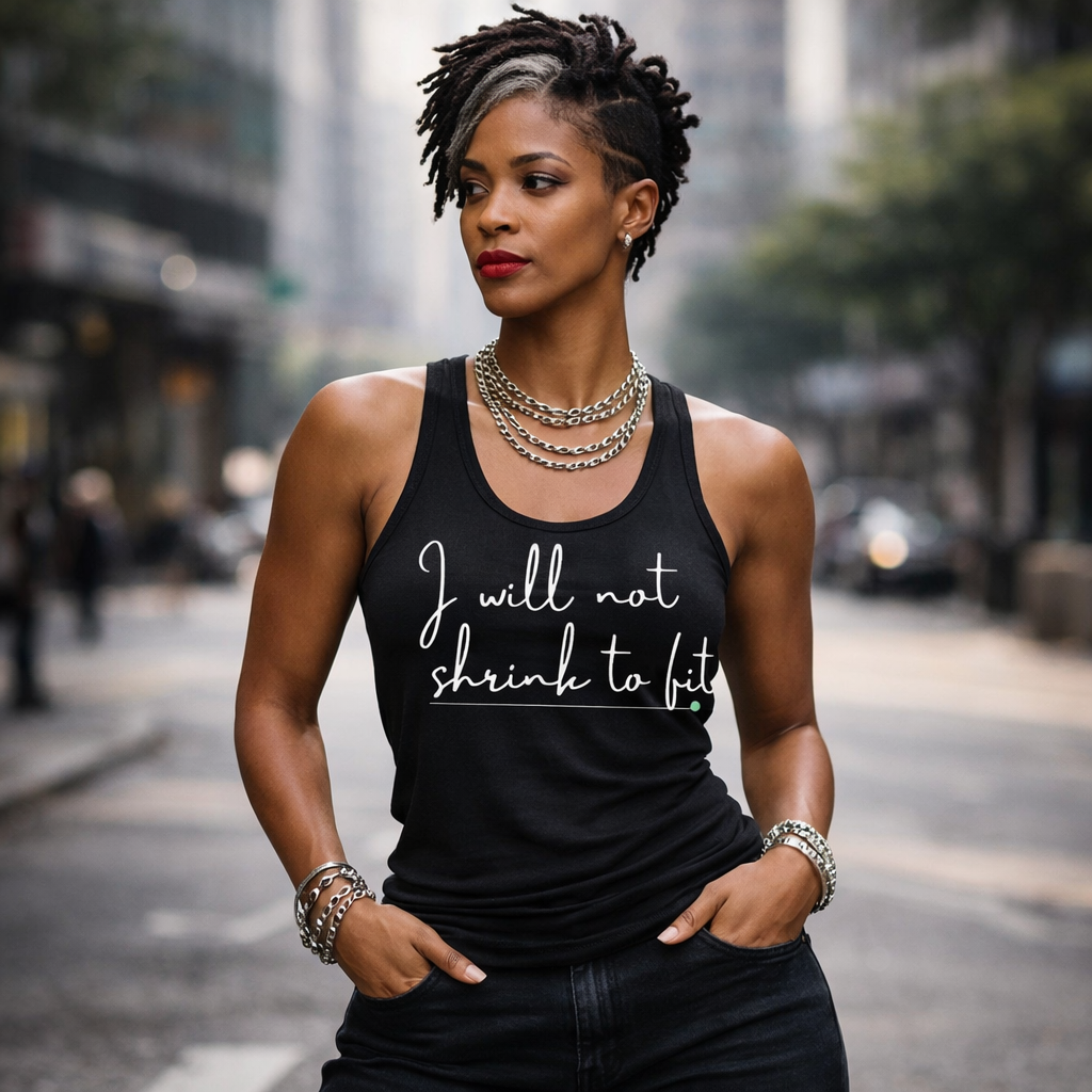 I will not shrink racerback vest top